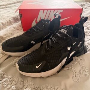 Nike Air Max 270 Black and White Athletic Shoes